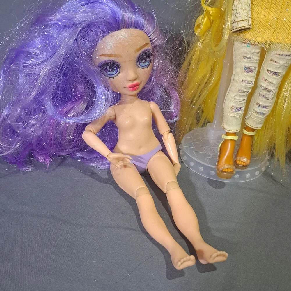 Rainbow High‎ Doll Lot Sunny Madison Violet Willow Yellow Purple Fashion Dolls